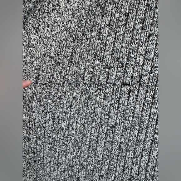 Anthropologie Turtleneck Mini Sweater Dress Grey Mix size large - Picture 9 of 9